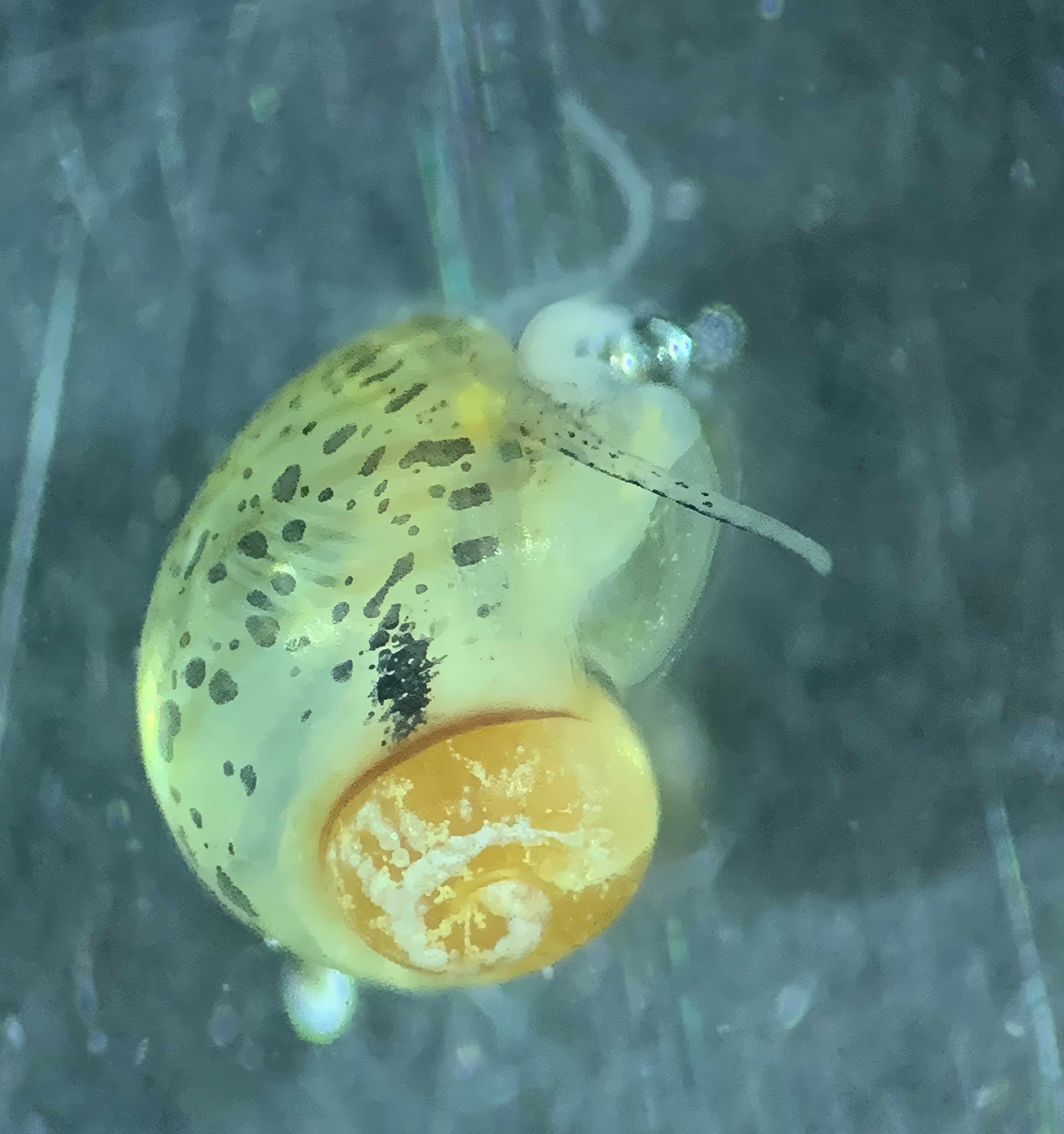 Small Apple Snail hatchling
